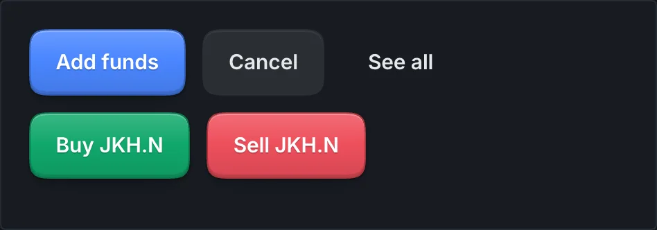 Primary, secondary, buy and sell buttons